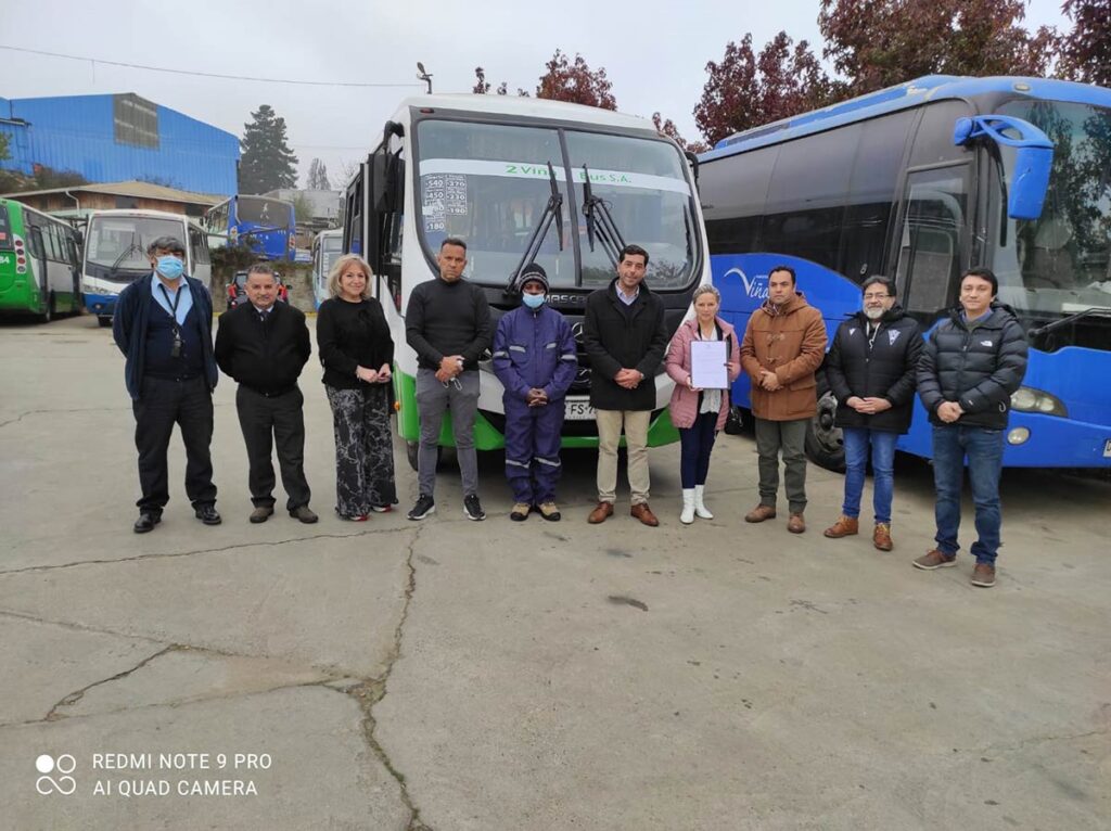 Empresa Viña Bus muestra su reconocimiento Compromiso Migrante junto a la Dirección Regional del Servicio de Migraciones en Valparaíso