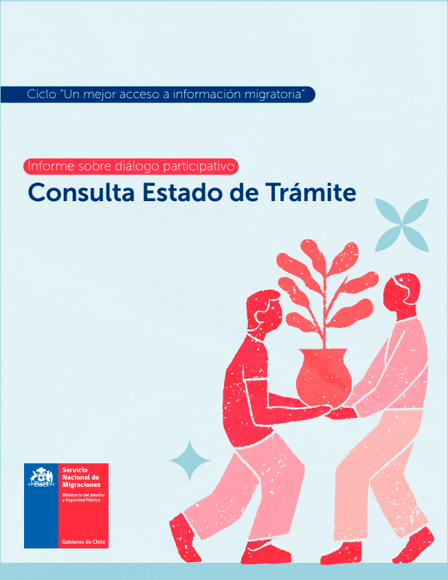 Portada Informe del diálogo participativo "Consulta Estado de Trámite" - Noviembre 2023