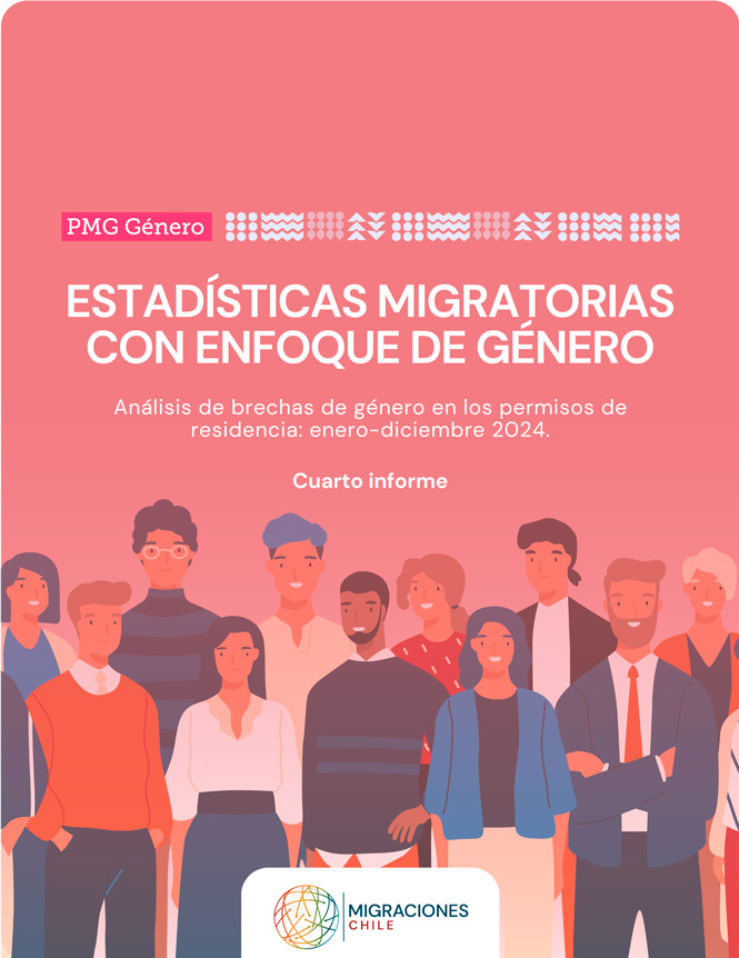 Portada Informe anual 2024 sobre Estadísticas migratorias con enfoque de género.