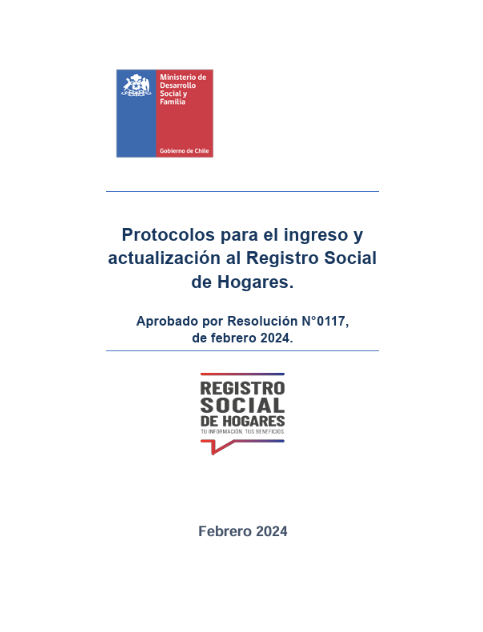 Protocolos para el ingreso y actualización al Registro Social de Hogares.