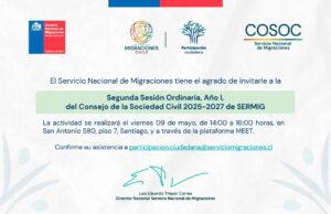 Invitación a la Segunda Sesión Ordinaria del COSOC 2025-27, año I.