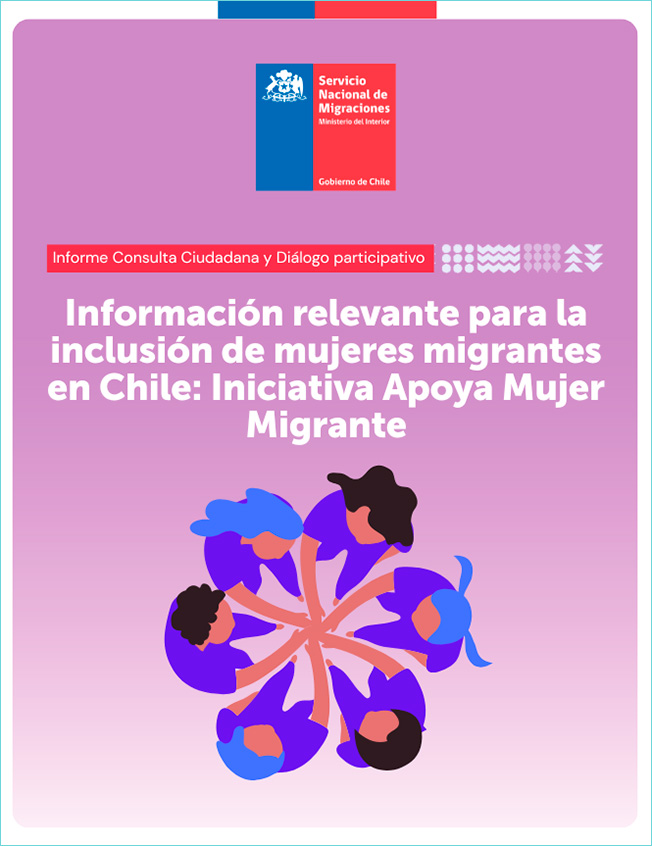 Portada Informe Consulta ciudadana y Diálogo participativo sobre Apoya Mujer Migrante