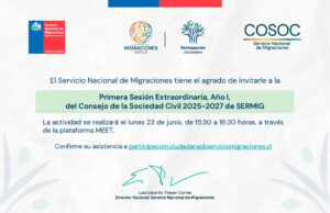 Invitación a la Primera Sesión Extraordinaria del COSOC 2025-27, año I.