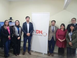 Están todos los participantes de la mesa técnica de Apoyo a Migrantes en la reunión de Aysén