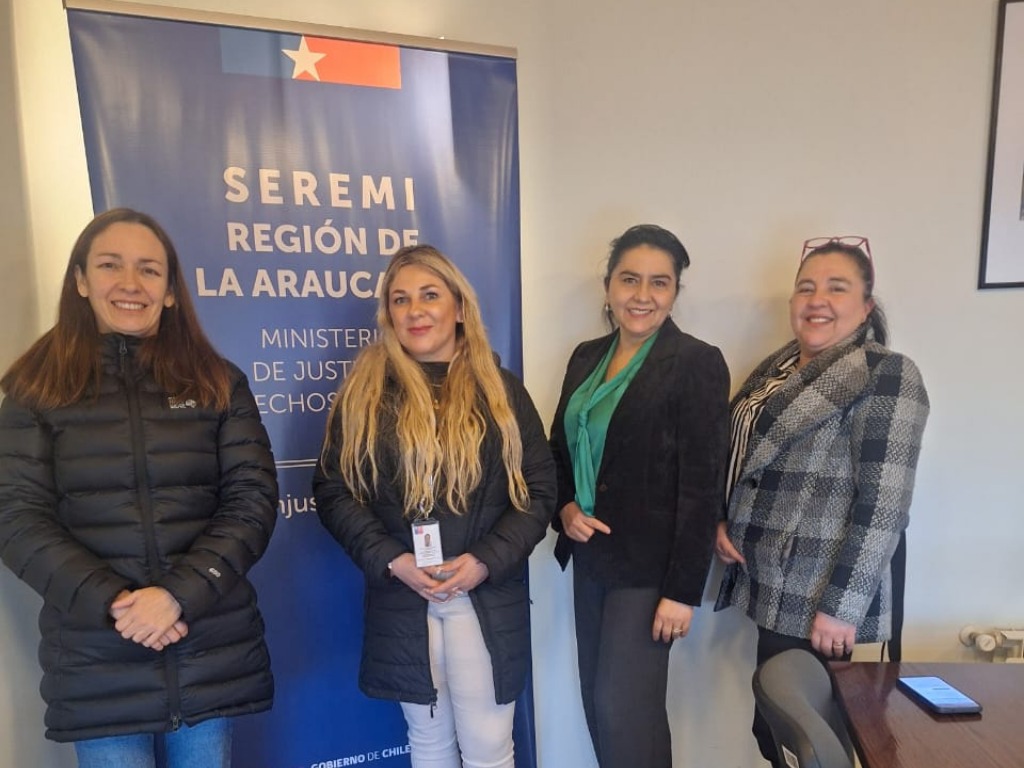 Reunión de la dirección regional de La Araucanía con la Seremi de Justicia