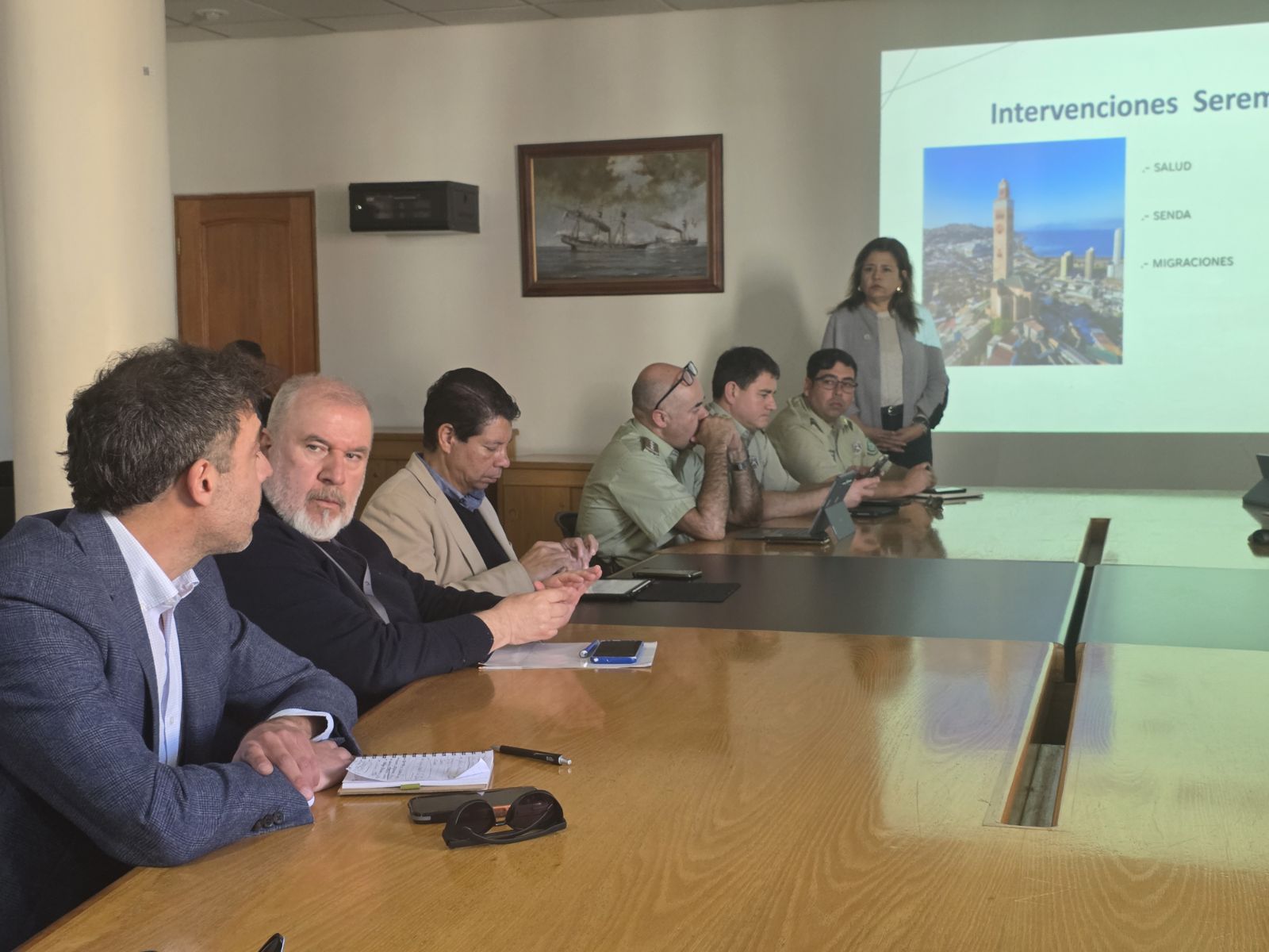 Mesa de organización en Coquimbo